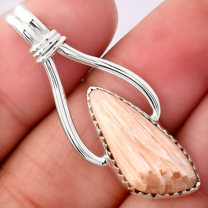 Natural Orange Scolecite - India Pendant P-1587 SDP154340