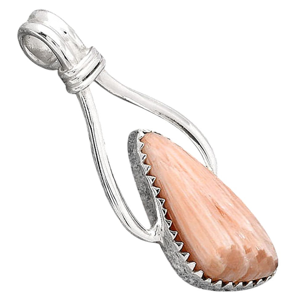 Natural Orange Scolecite - India Pendant P-1587 SDP154340
