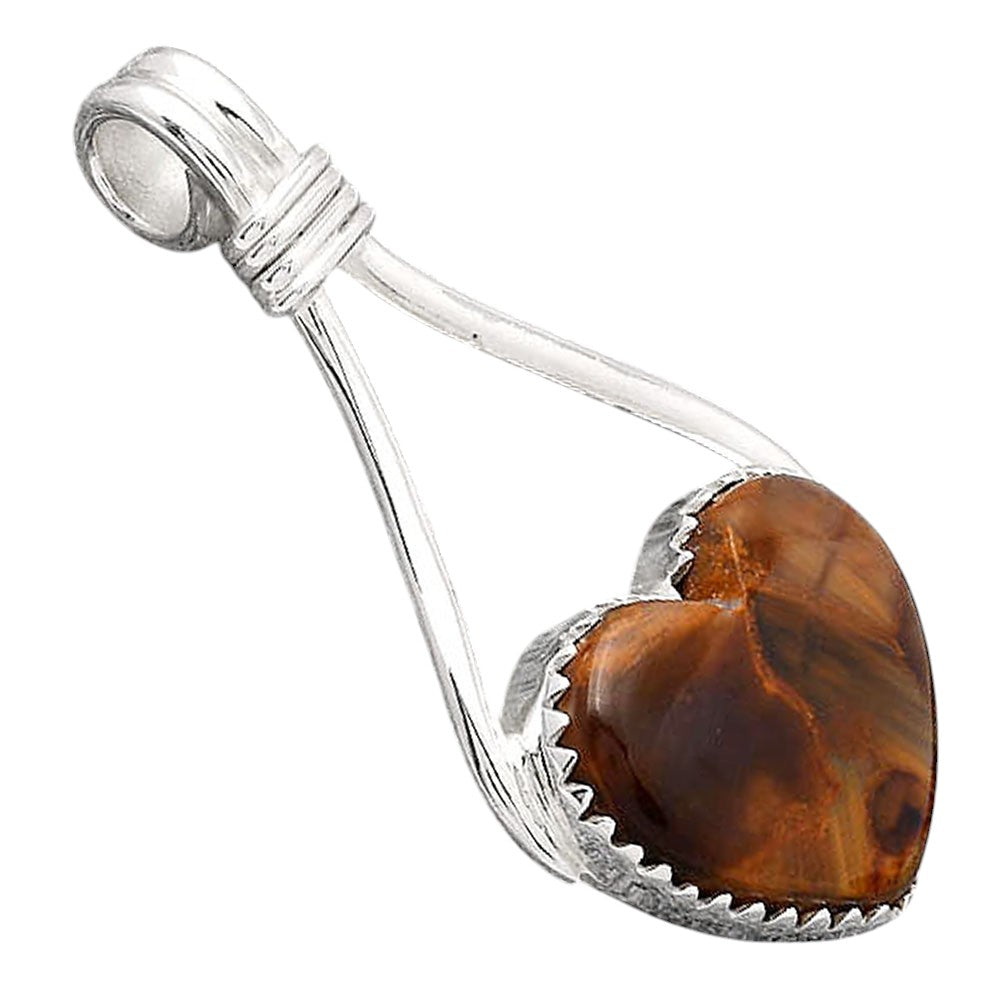 Heart Natural Pietersite - Namibia Pendant P-1587 SDP154347