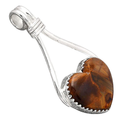 Heart Natural Pietersite - Namibia Pendant P-1587 SDP154347
