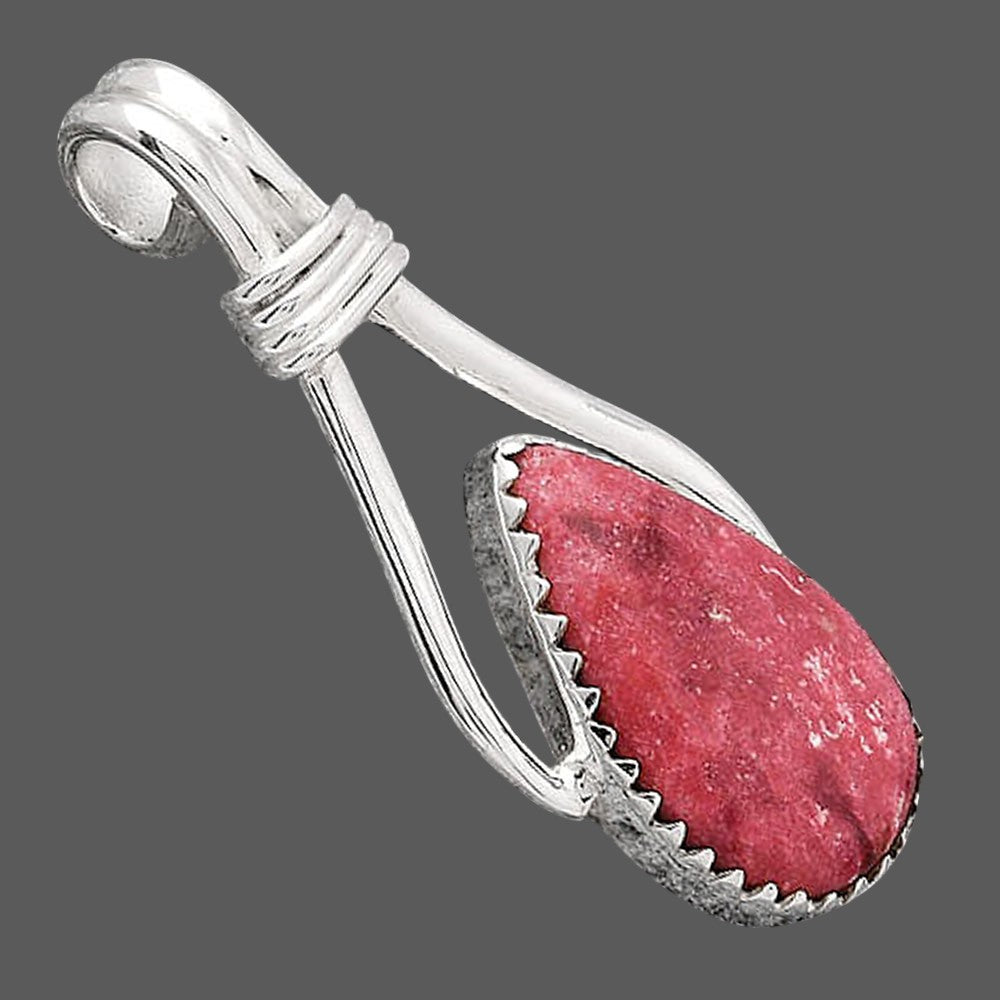 Natural Pink Thulite - Norway Pendant P-1587 SDP154348