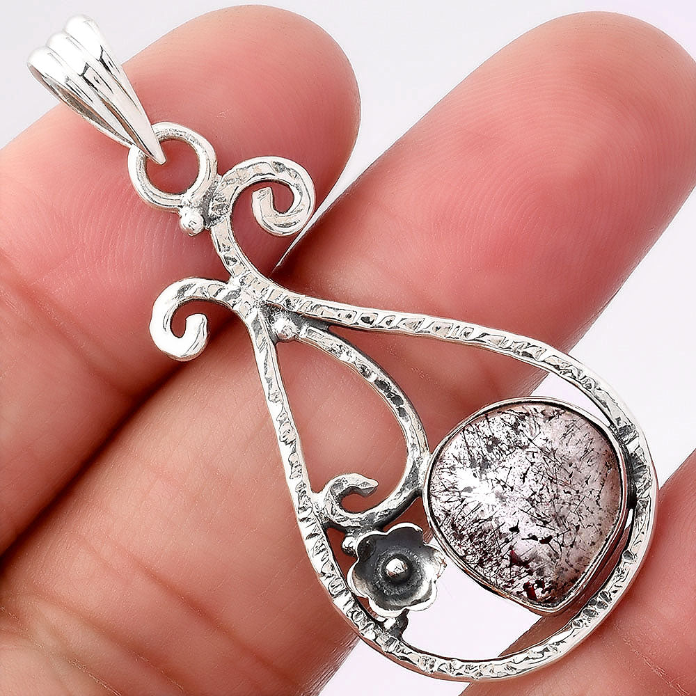 Natural Lepidocrocite In Quartz Pendant P-1714 SDP154352