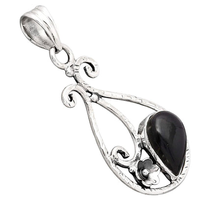 Natural Tektite Cab - Greek Pendant P-1714 SDP154358