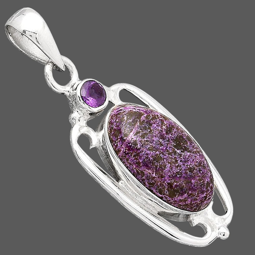 Purpurite - South Africa and Amethyst Pendant P-1623 SDP154364