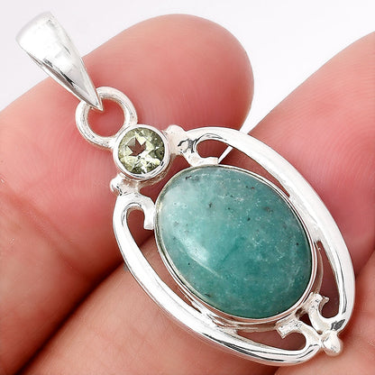 Paraiba Amazonite and Prasiolite Pendant P-1623 SDP154366