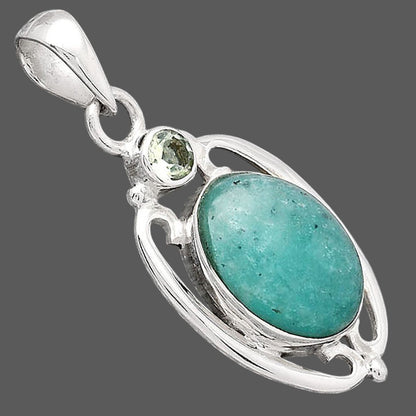 Paraiba Amazonite and Prasiolite Pendant P-1623 SDP154366