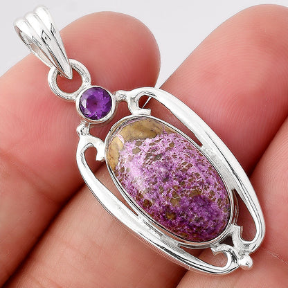 Purpurite - South Africa and Amethyst Pendant P-1623 SDP154369