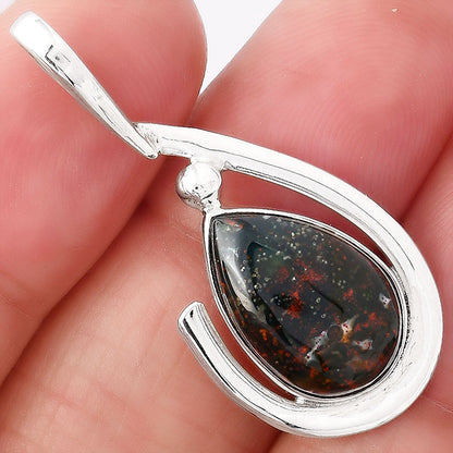 Natural Blood Stone - India Pendant P-1717 SDP154374