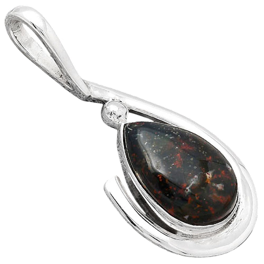Natural Blood Stone - India Pendant P-1717 SDP154374
