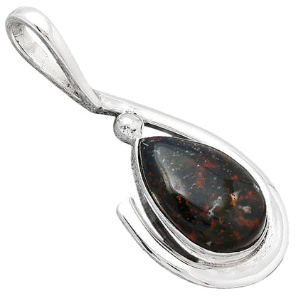 Natural Blood Stone - India Pendant P-1717 SDP154374