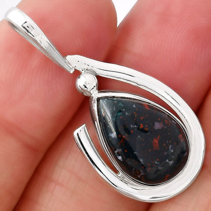 Natural Blood Stone - India Pendant P-1717 SDP154375