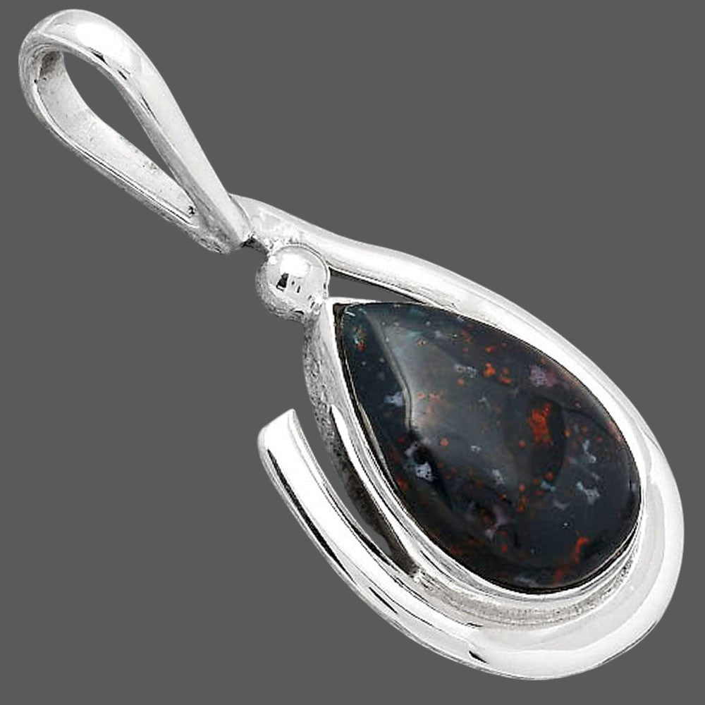 Natural Blood Stone - India Pendant P-1717 SDP154375