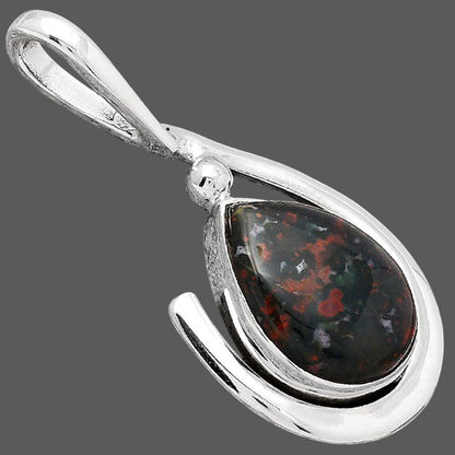 Natural Blood Stone - India Pendant P-1717 SDP154378