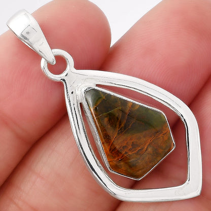 Natural Turkish Rainforest Chrysocolla Pendant P-1718 SDP154382