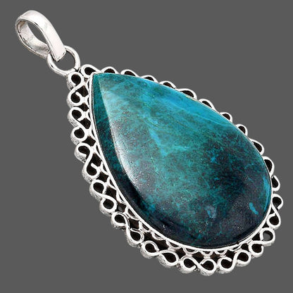 Natural Azurite Chrysocolla Pendant P-1069 SDP154392