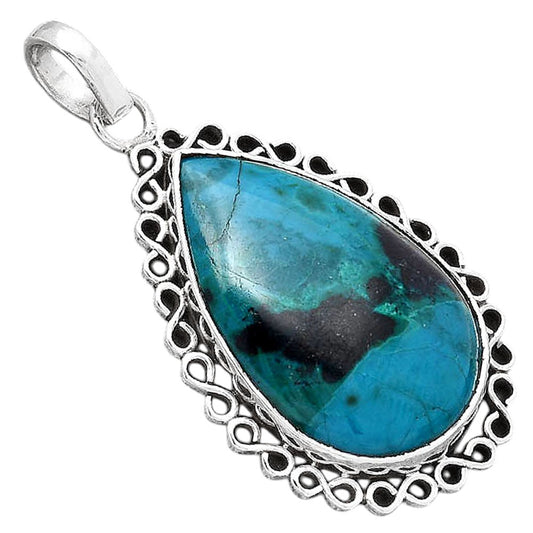 Natural Azurite Chrysocolla Pendant P-1069 SDP154398