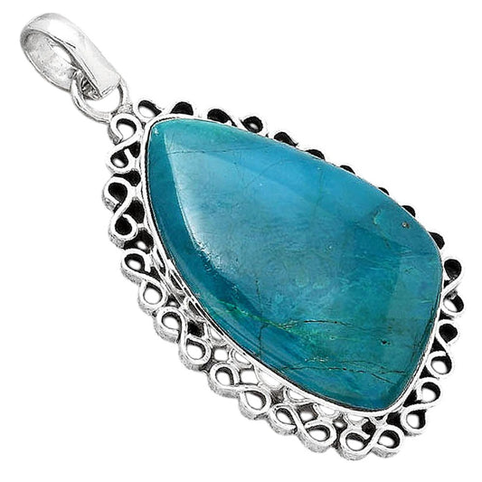 Natural Azurite Chrysocolla Pendant P-1069 SDP154400