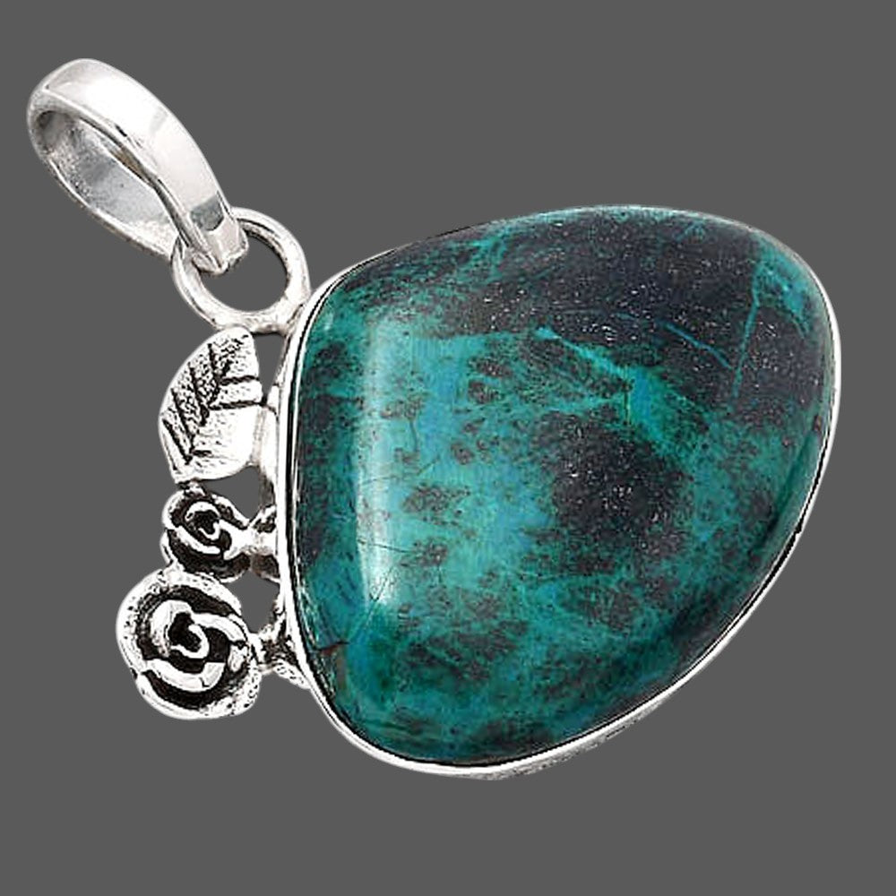Natural Azurite Chrysocolla Pendant P-1070 SDP154404