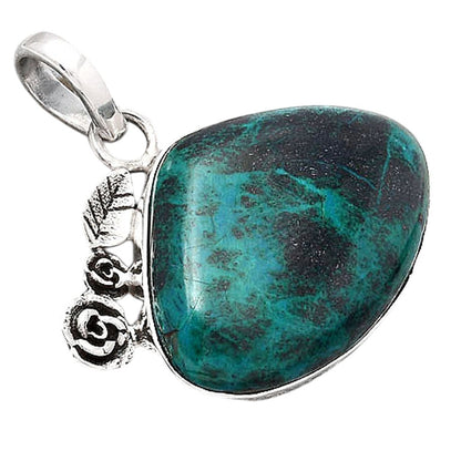 Natural Azurite Chrysocolla Pendant P-1070 SDP154404