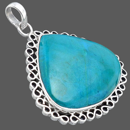 Natural Azurite Chrysocolla Pendant P-1069 SDP154418