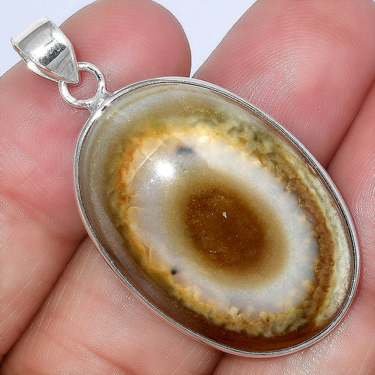 Yellow Botswana Eye Pendant P-1001 SDP154446