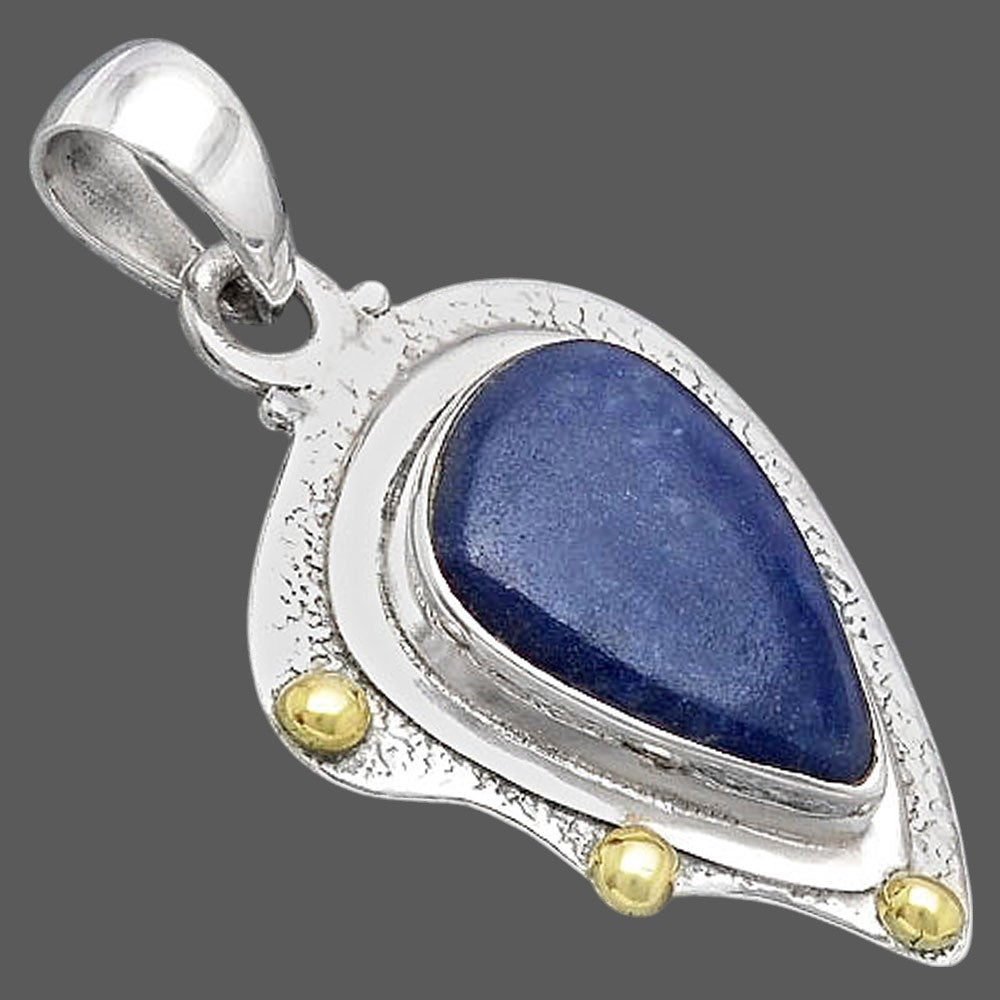 Natural Dumortierite Quartz Pendant P-1498 SDP154467