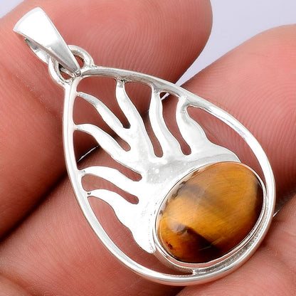 Fire Flame - Tiger Eye - Africa Pendant P-1209 SDP154481