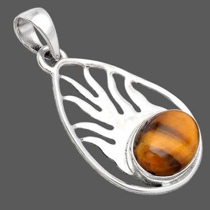 Fire Flame - Tiger Eye - Africa Pendant P-1209 SDP154481