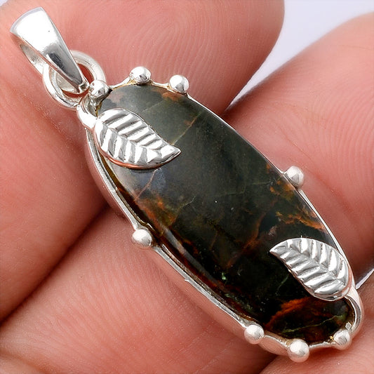 Natural Turkish Rainforest Chrysocolla Pendant P-1226 SDP154497