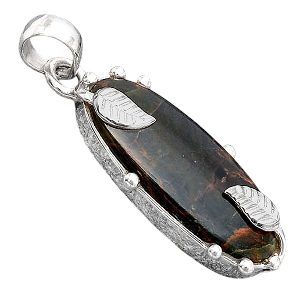 Natural Turkish Rainforest Chrysocolla Pendant P-1226 SDP154497