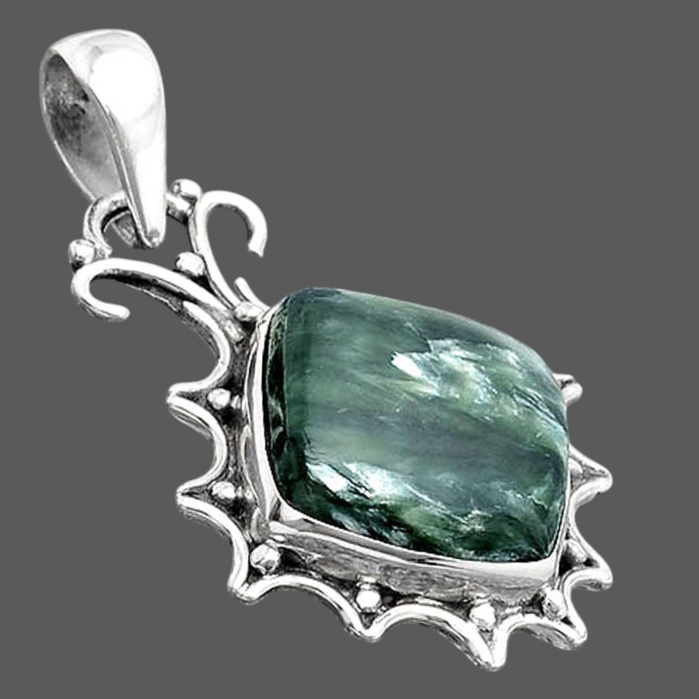 Natural Russian Seraphinite Pendant P-1249 SDP154534