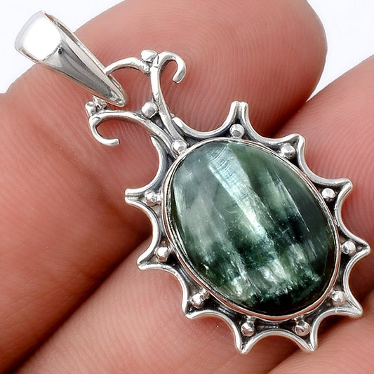 Natural Russian Seraphinite Pendant P-1249 SDP154535