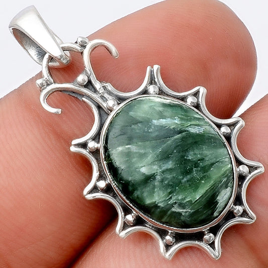 Natural Russian Seraphinite Pendant P-1249 SDP154542
