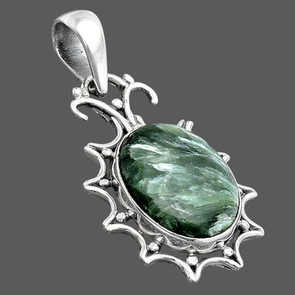 Natural Russian Seraphinite Pendant P-1249 SDP154542