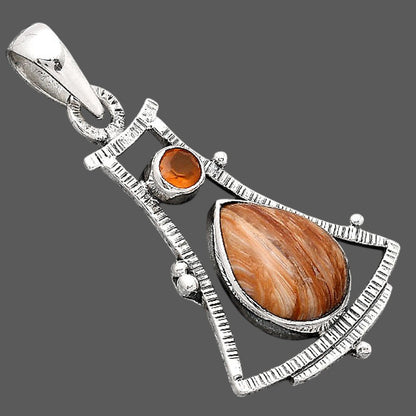 Natural Caramel Opal and Carnelian Pendant P-1450 SDP154550