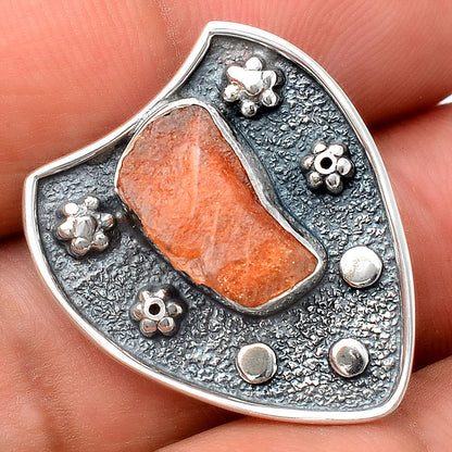 Natural Sunstone Rough Pendant P-1477 SDP154579