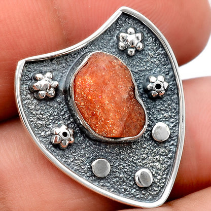 Natural Sunstone Rough Pendant P-1477 SDP154582