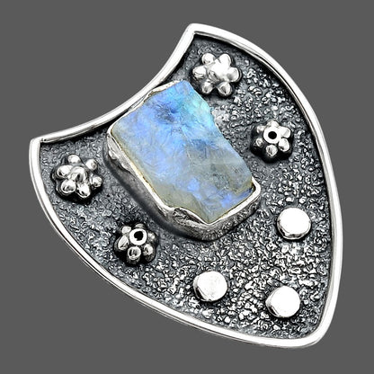 Rainbow Moonstone Rough - India Pendant P-1477 SDP154590