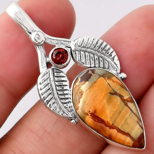 Natural Cherry Creek and Garnet Pendant P-1416 SDP154597