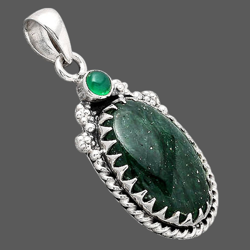 Green Aventurine and Green Onyx Pendant P-1482 SDP154606