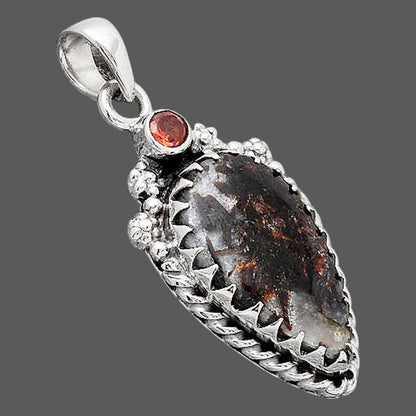 Astrophyllite - Russia and Garnet Pendant P-1482 SDP154610