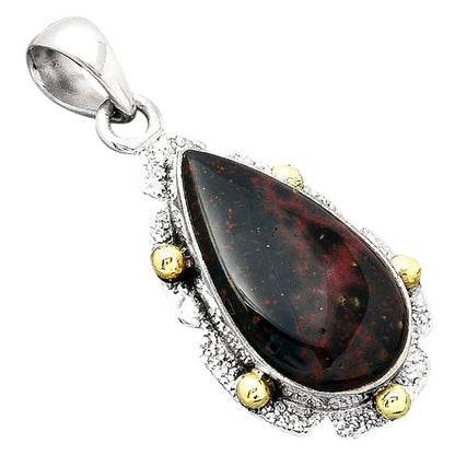 Natural Blood Stone - India Pendant P-1485 SDP154628