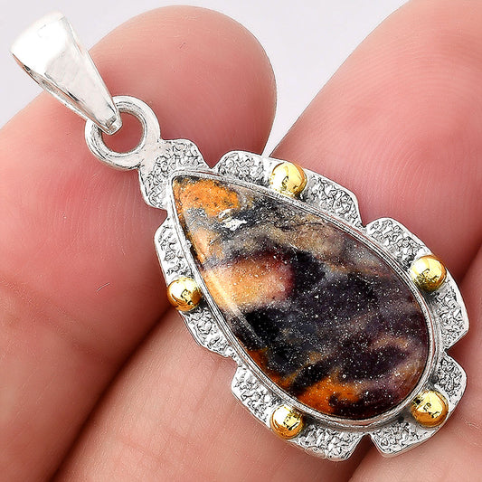 Natural Indian Blanket Jasper Pendant P-1485 SDP154630