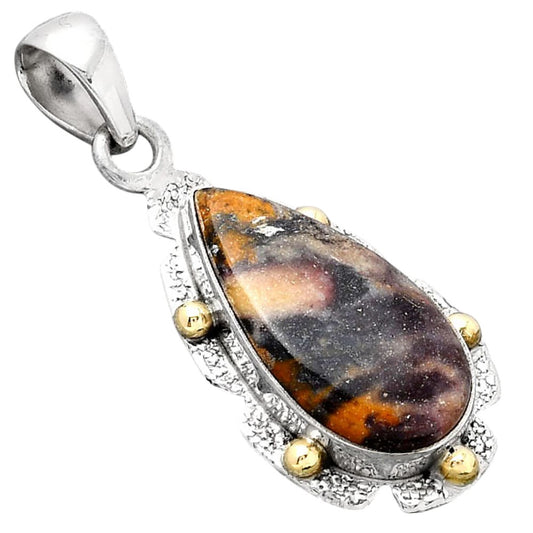 Natural Indian Blanket Jasper Pendant P-1485 SDP154630
