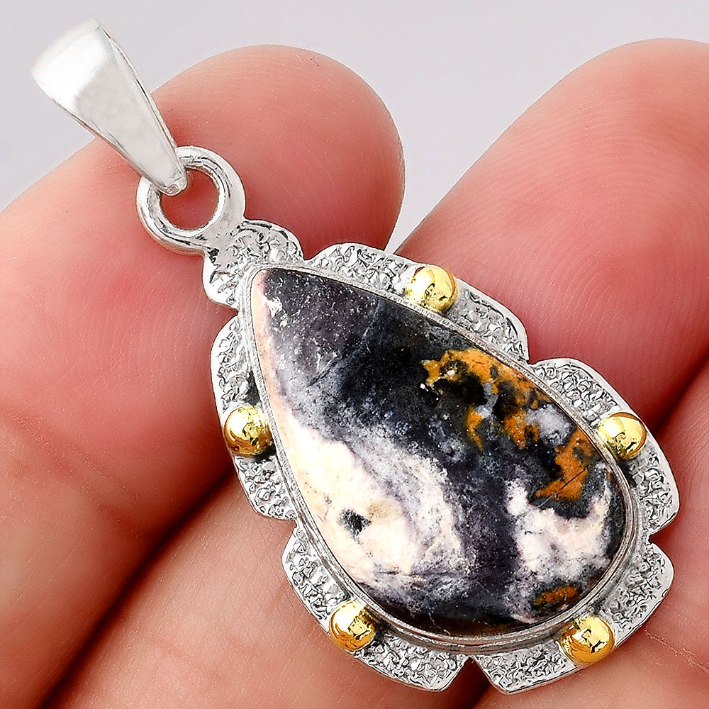 Natural Indian Blanket Jasper Pendant P-1485 SDP154631