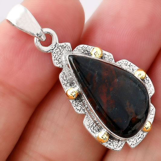 Natural Blood Stone - India Pendant P-1485 SDP154632