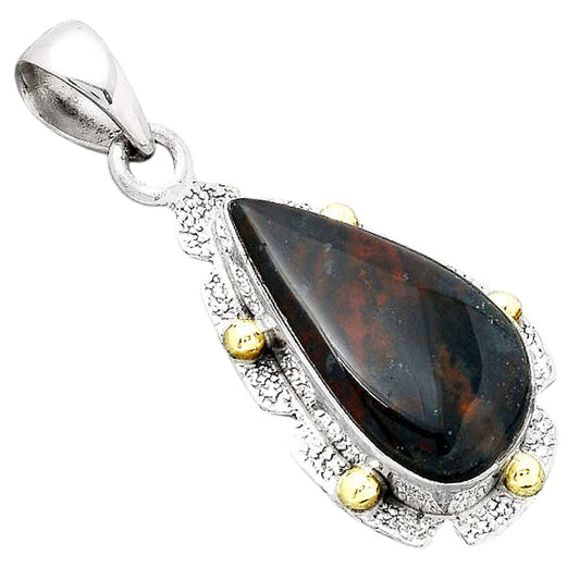 Natural Blood Stone - India Pendant P-1485 SDP154632