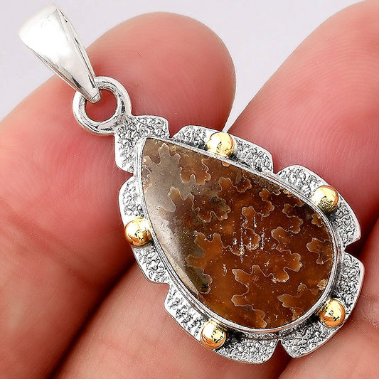 Natural Sutured Ammonite - Madagascar Pendant P-1485 SDP154635