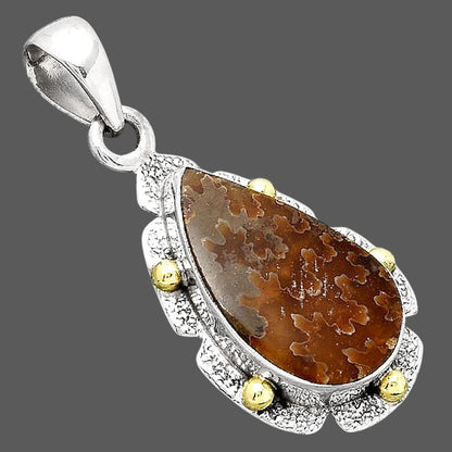 Natural Sutured Ammonite - Madagascar Pendant P-1485 SDP154635