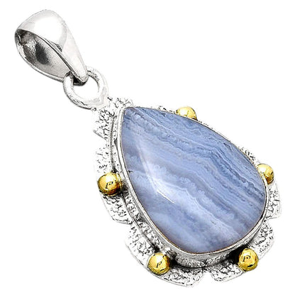 Natural Blue Lace Agate South Africa Pendant P-1485 SDP154638